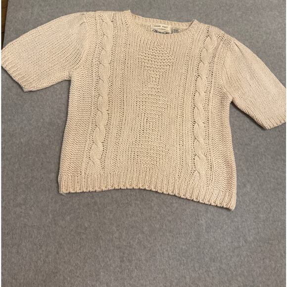 Vintage 80’s Hunters Glen Hand Knit Sweater - Size M - Picture 2 of 7